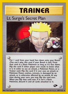 Lt. Surge's Secret Plan #107 from Gym Challenge