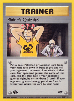 Blaine's Quiz #3 #112 from Gym Challenge