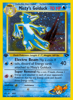 Misty's Golduck #12 from Gym Challenge