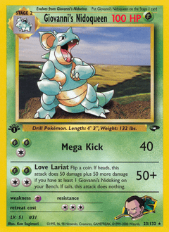Giovanni's Nidoqueen #23 from Gym Challenge