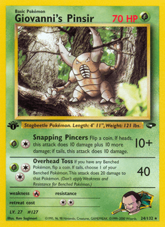 Giovanni's Pinsir #24 from Gym Challenge