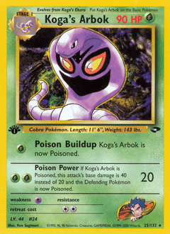 Koga's Arbok #25 from Gym Challenge