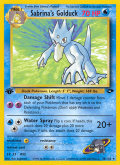 Sabrina's Golduck #30 from Gym Challenge