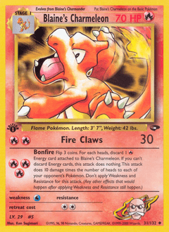 Blaine's Charmeleon #31 from Gym Challenge
