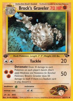 Brock's Graveler #34 from Gym Challenge