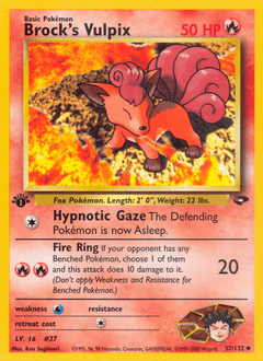 Brock's Vulpix #37 from Gym Challenge