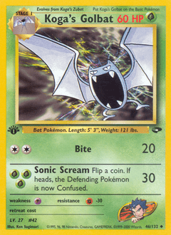 Koga's Golbat #46 from Gym Challenge