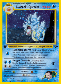 Giovanni's Gyarados #5 from Gym Challenge