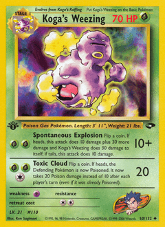 Koga's Weezing #50 from Gym Challenge