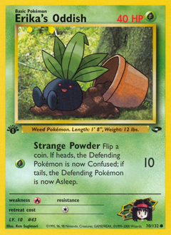 Erika's Oddish #70 from Gym Challenge