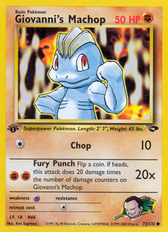 Giovanni's Machop #72 from Gym Challenge