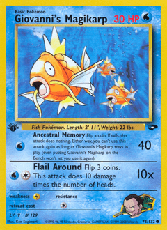 Giovanni's Magikarp #73 from Gym Challenge