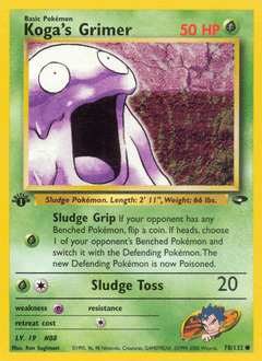 Koga's Grimer #78 from Gym Challenge