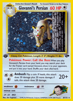 Giovanni's Persian #8 from Gym Challenge