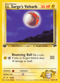 Lt. Surge's Voltorb #86 from Gym Challenge