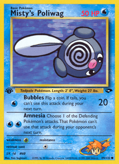 Misty's Poliwag #89 from Gym Challenge