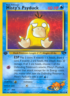 Misty's Psyduck #90 from Gym Challenge