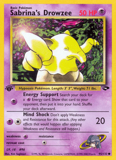 Sabrina's Drowzee #95 from Gym Challenge