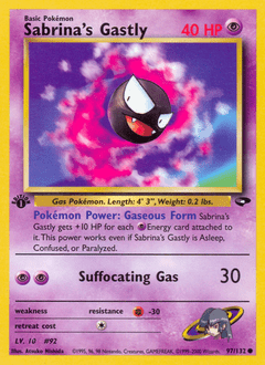 Sabrina's Gastly #97 from Gym Challenge