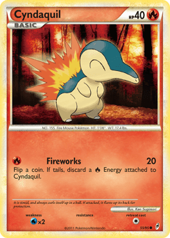 Cyndaquil #55 by Ken Sugimori