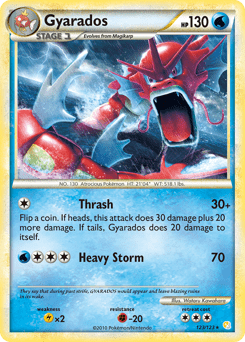 Gyarados #123 from HeartGold & SoulSilver