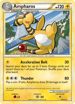 Ampharos #14 from HeartGold & SoulSilver