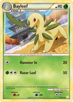 Bayleef #35 from HeartGold & SoulSilver