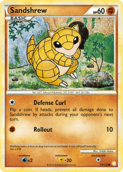 Sandshrew #79 from HeartGold & SoulSilver