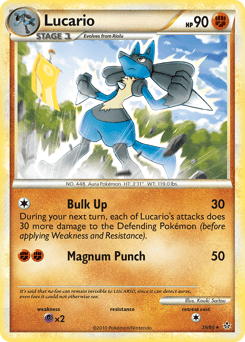 Lucario #19 from HS—Unleashed