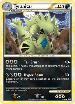 Tyranitar #26 from HS—Unleashed