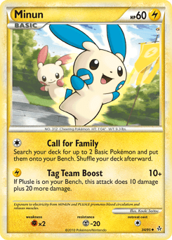 Minun #34 from HS—Unleashed