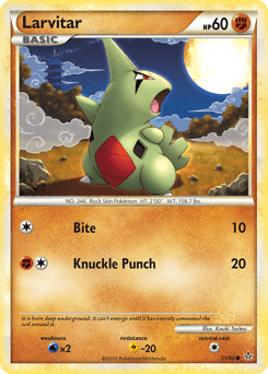Larvitar #51 from HS—Unleashed