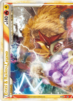 Entei & Raikou LEGEND #90 from HS—Unleashed
