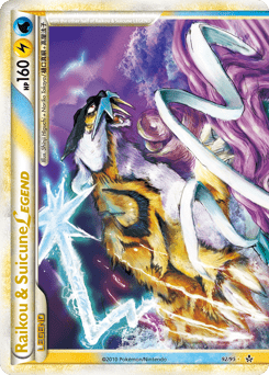 Raikou & Suicune LEGEND #92 from HS—Unleashed