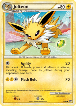 Jolteon #28 from HS—Undaunted