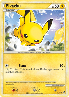 Pikachu #61 from HS—Undaunted