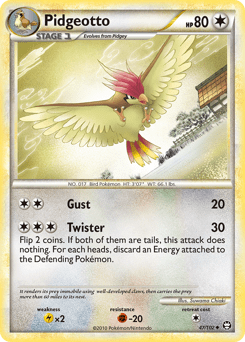 Pidgeotto #47 from HS—Triumphant