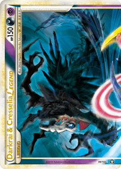 Darkrai & Cresselia LEGEND #99 from HS—Triumphant