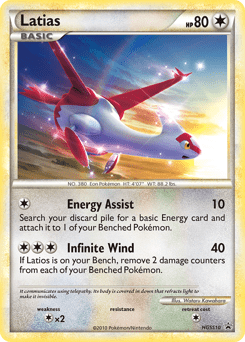 Latias #HGSS10 from HGSS Black Star Promos