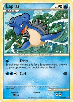Lapras #HGSS14 from HGSS Black Star Promos