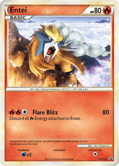 Entei #HGSS20 from HGSS Black Star Promos