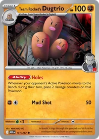 Team Rocket's Dugtrio #101 from Ascended Heroes