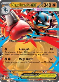 Mega Lucario ex #113 from Ascended Heroes