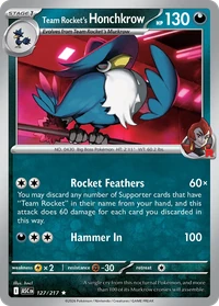 Team Rocket's Honchkrow #127 by hncl