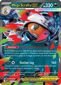 Mega Scrafty ex #135 from Ascended Heroes