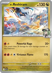 N's Reshiram #154 from Ascended Heroes