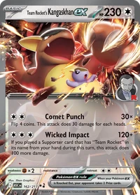 Team Rocket's Kangaskhan ex #162 from Ascended Heroes
