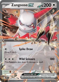 Zangoose ex #167 from Ascended Heroes