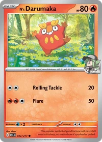 N's Darumaka #32 from Ascended Heroes