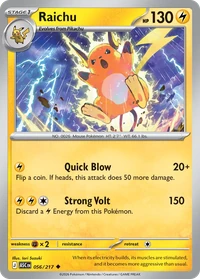 Raichu #56 from Ascended Heroes